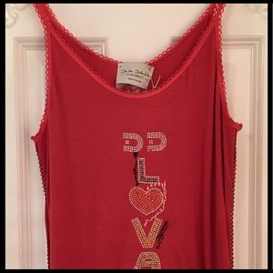 NWOT Elisa Cavaletti Red Tank size M